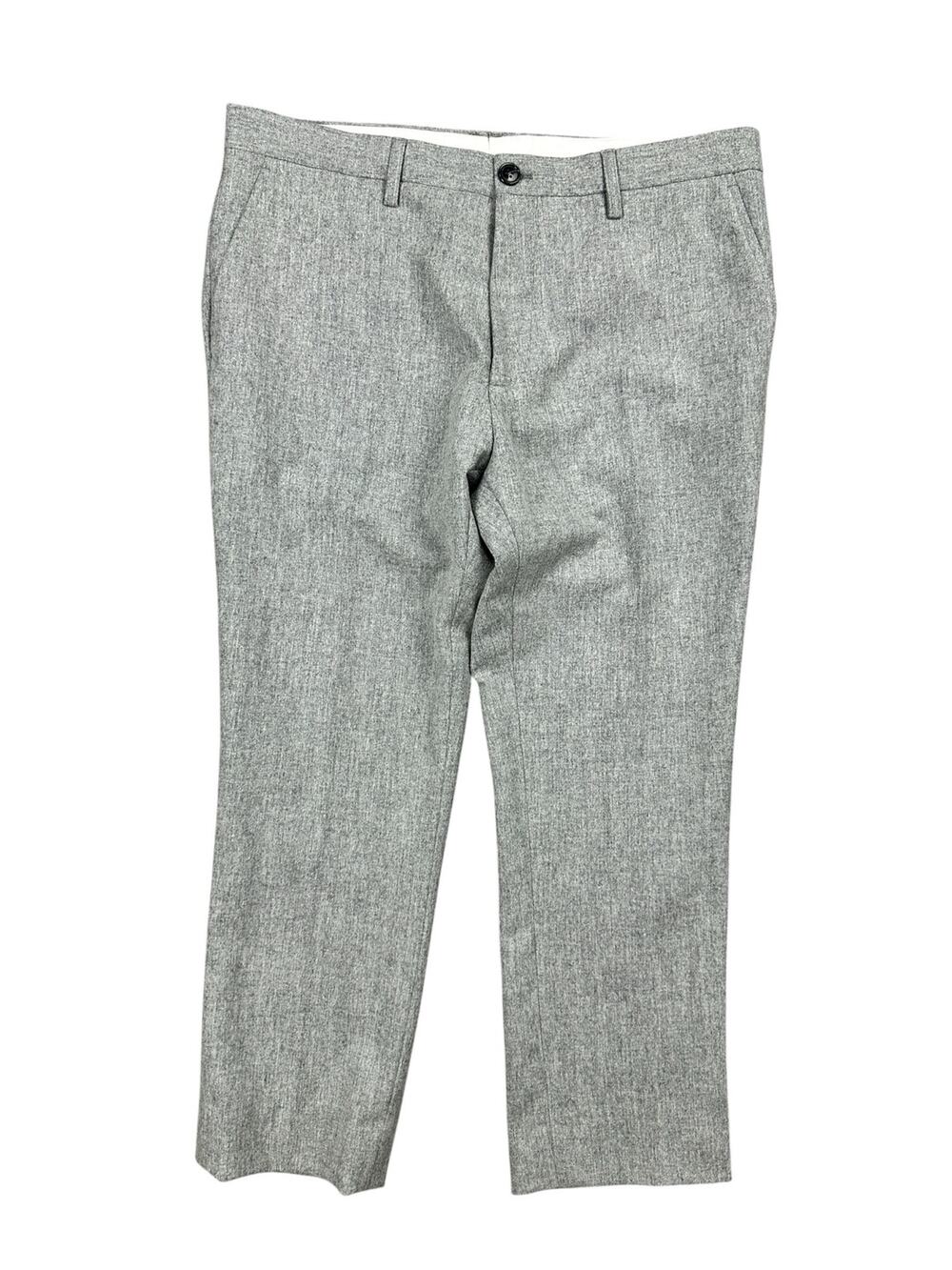 Huckberry Wills All Seasons Stretch Wool Trouser Pants Gray — Size 36